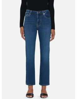 Le Sleek Straight High Rise Ankle Jeans