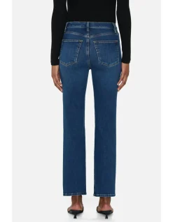 Le Sleek Straight High Rise Ankle Jeans