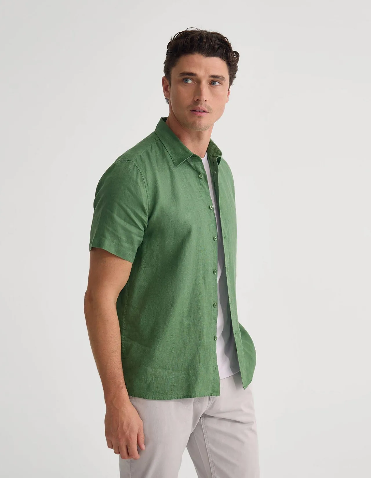 LEYTON SS EUROPEAN LINEN SHIRT