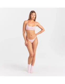 LIGHTWEIGHT COTTON POINTELLE SCOOP BRALETTE