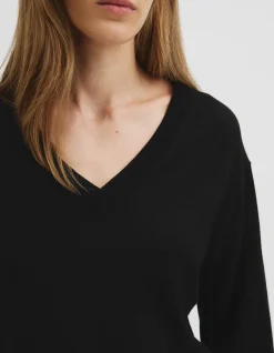 Lightweight Merino Wool V-Neck Knit