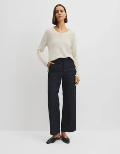 Lightweight Merino Wool V-Neck Knit