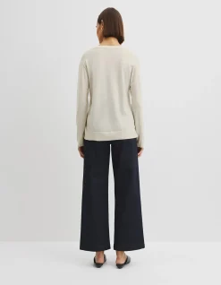 Lightweight Merino Wool V-Neck Knit