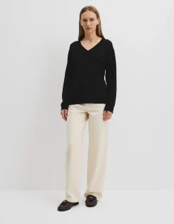 Lightweight Merino Wool V-Neck Knit