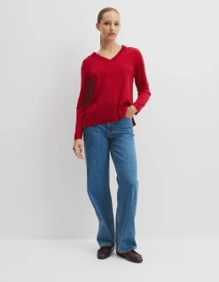 Lightweight Merino Wool V-Neck Knit