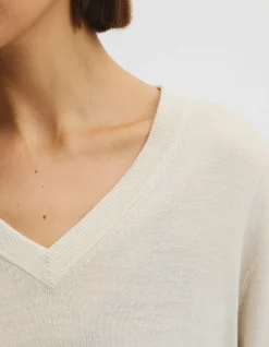 Lightweight Merino Wool V-Neck Knit