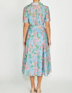 LILLIANA FLORAL HAZE SHIRTDRESS