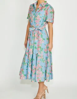 LILLIANA FLORAL HAZE SHIRTDRESS