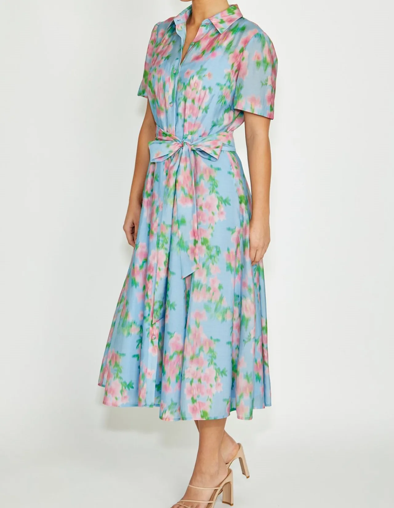 LILLIANA FLORAL HAZE SHIRTDRESS
