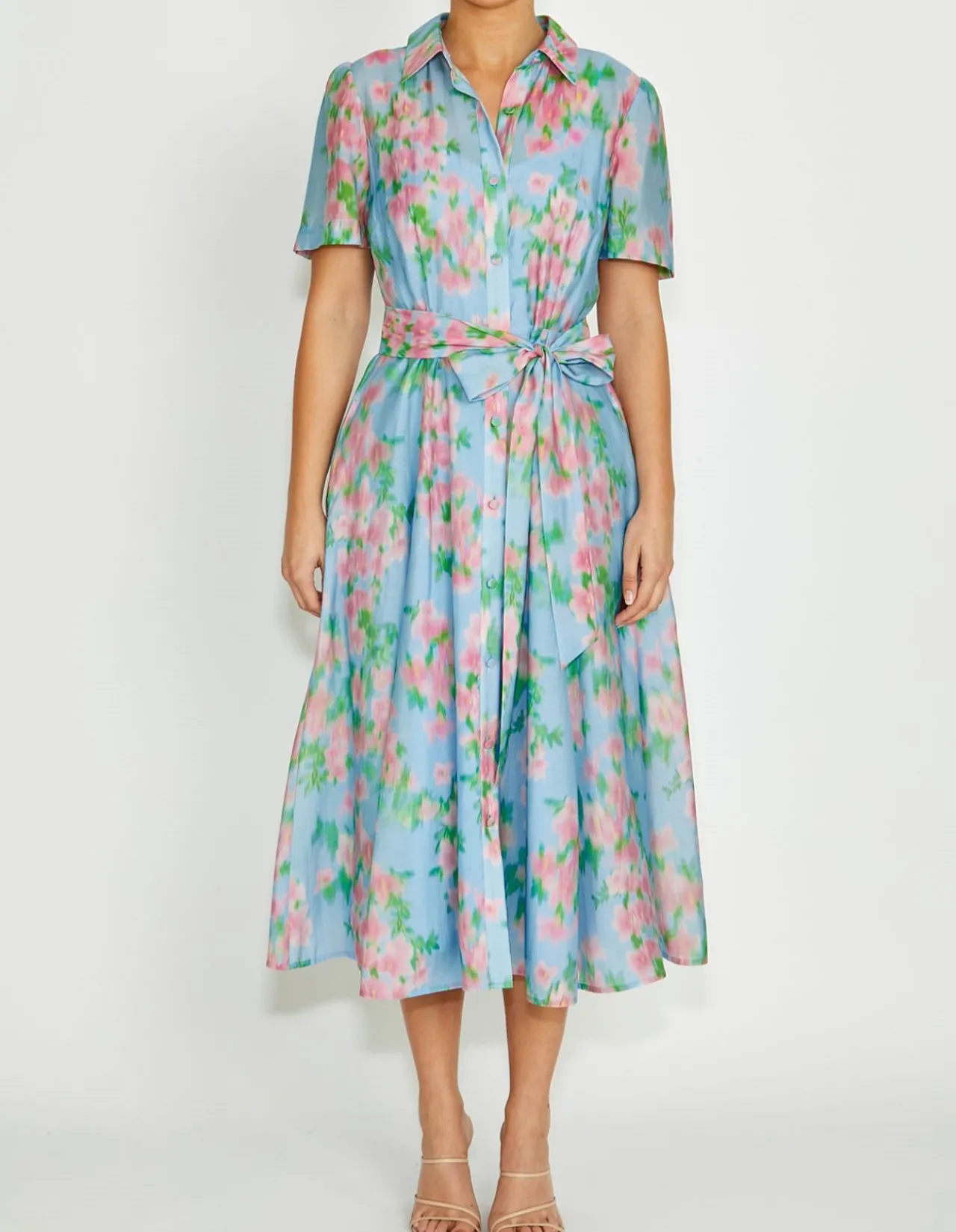 LILLIANA FLORAL HAZE SHIRTDRESS