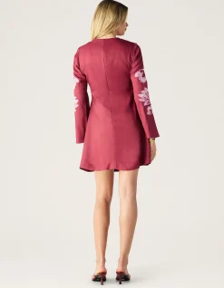LILOU EMBROIDERY MINI DRESS