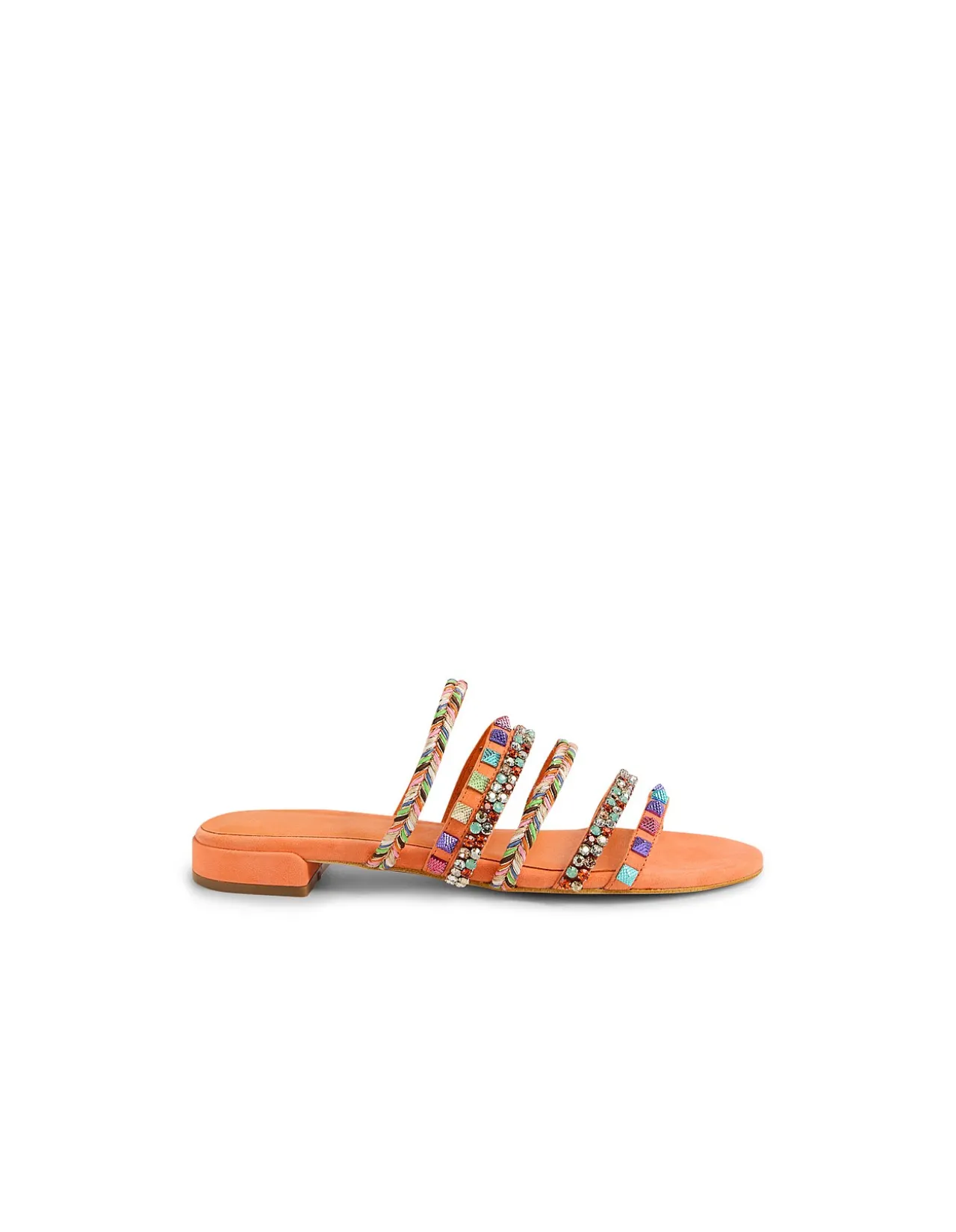 Linea Jewel Strap Multi Color Slide Sandals