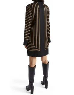 LINEAR SHIFT DRESS