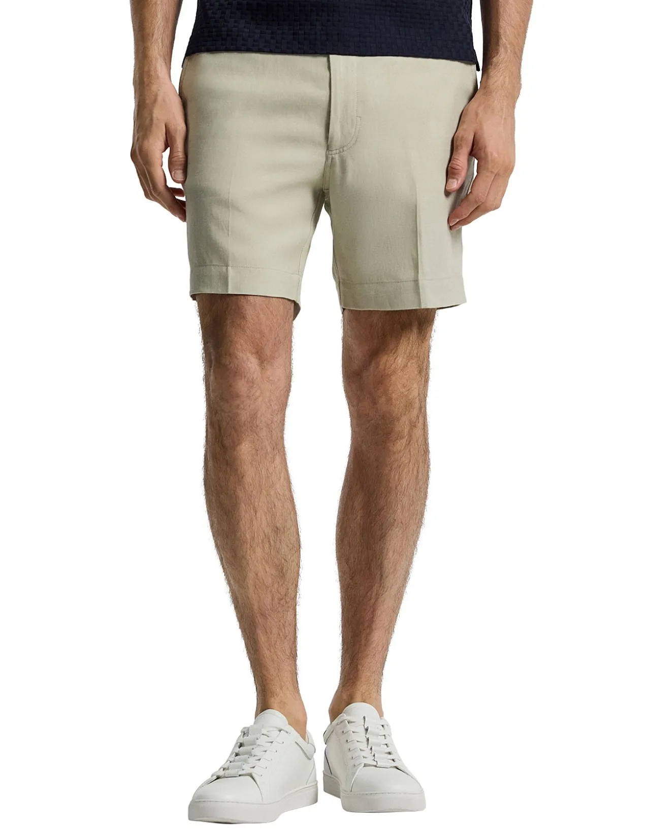 LINEN BLEND SHORTS