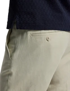 LINEN BLEND SHORTS