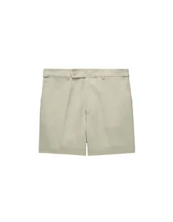 LINEN BLEND SHORTS