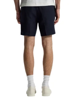 LINEN BLEND SHORTS