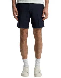 LINEN BLEND SHORTS
