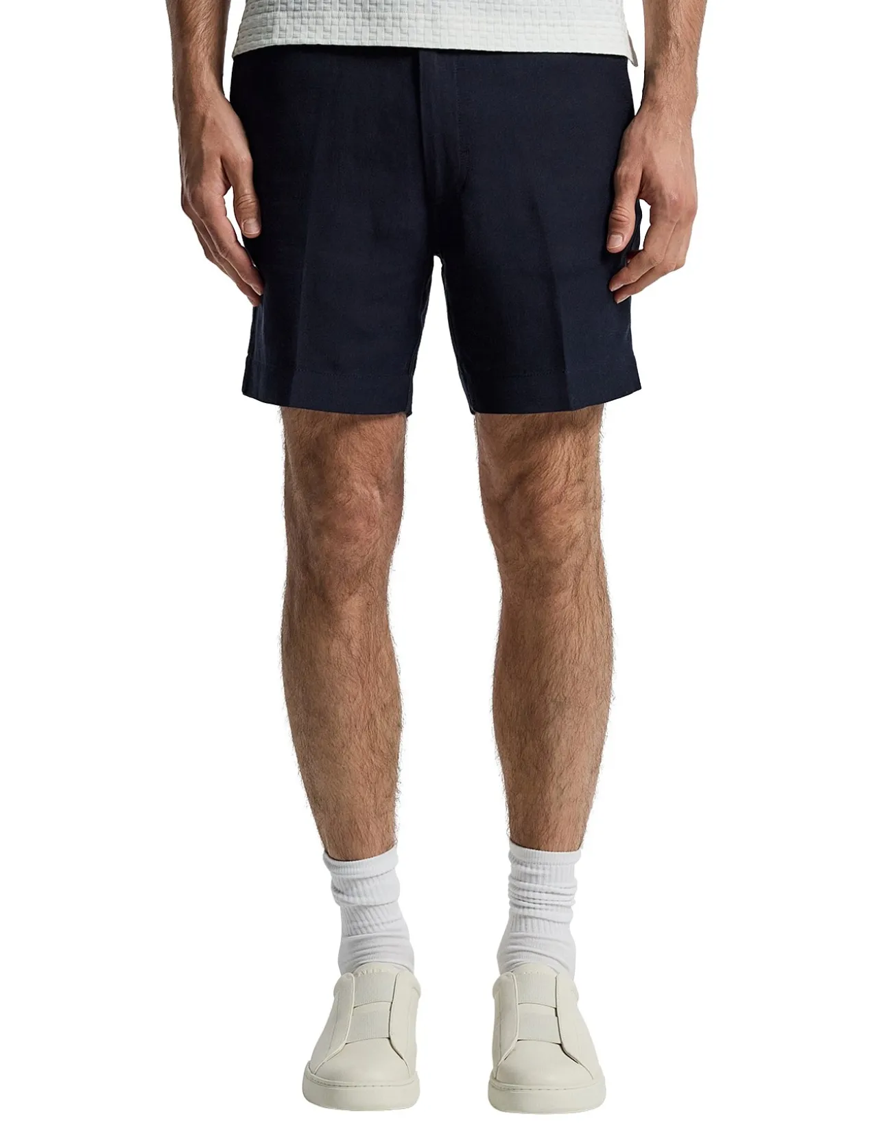 LINEN BLEND SHORTS