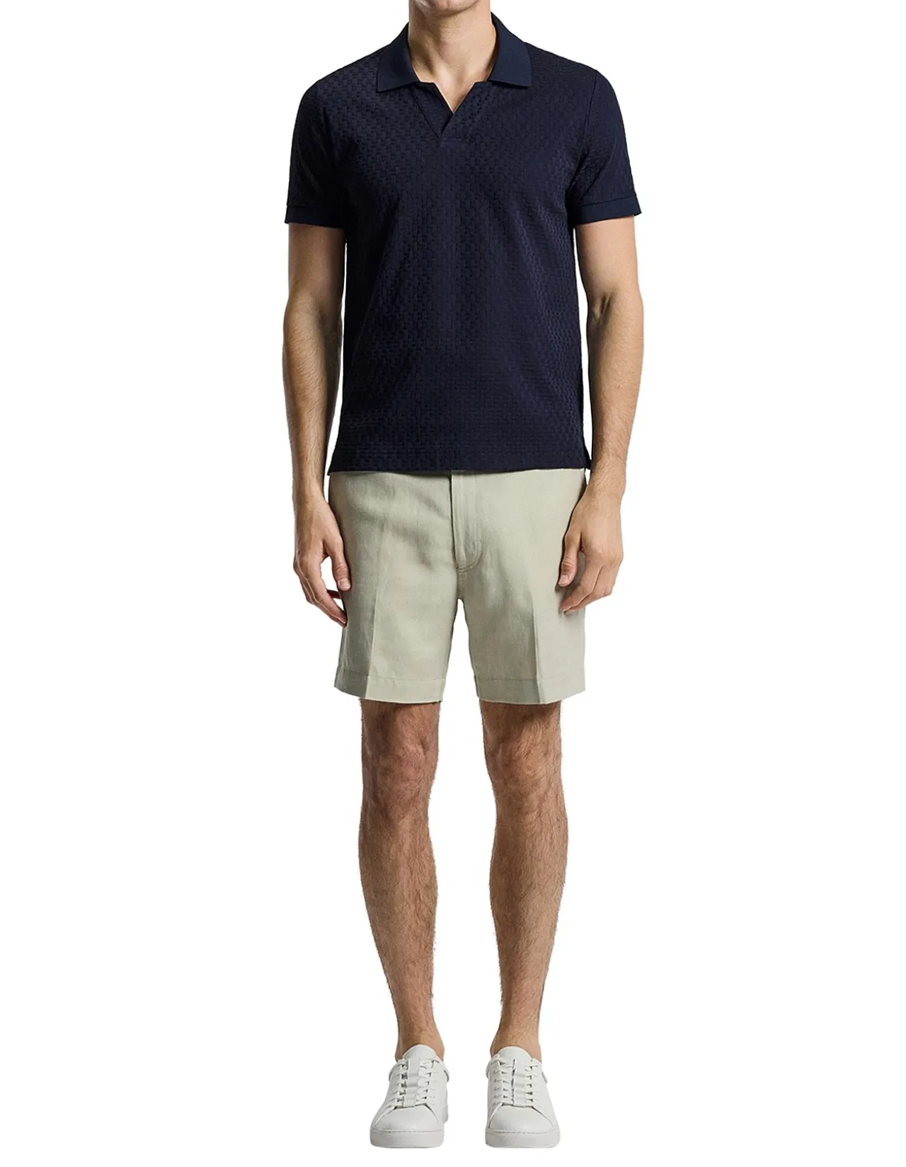 LINEN BLEND SHORTS