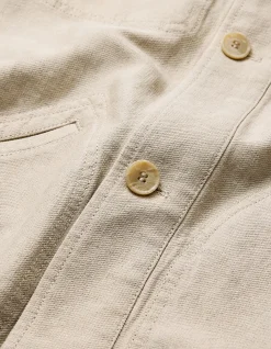LINEN COTTON SHIRT JACKET