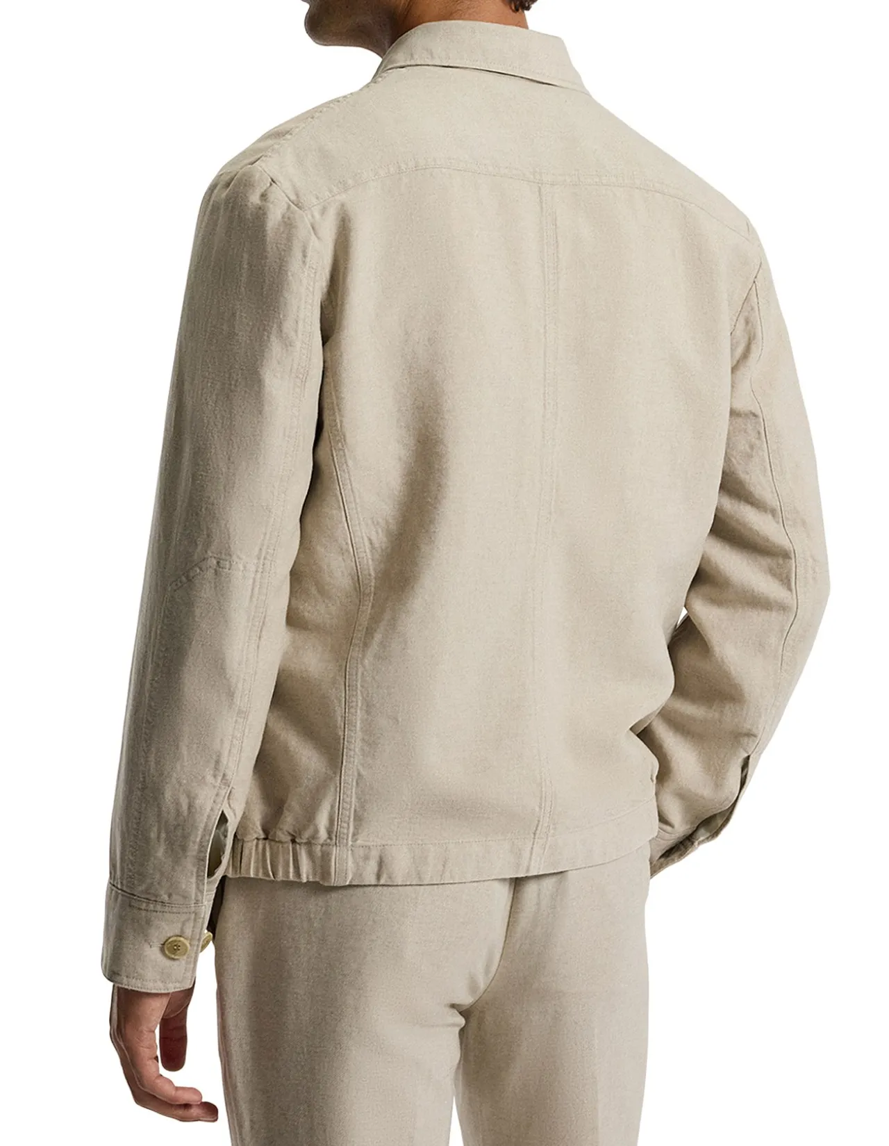 LINEN COTTON SHIRT JACKET