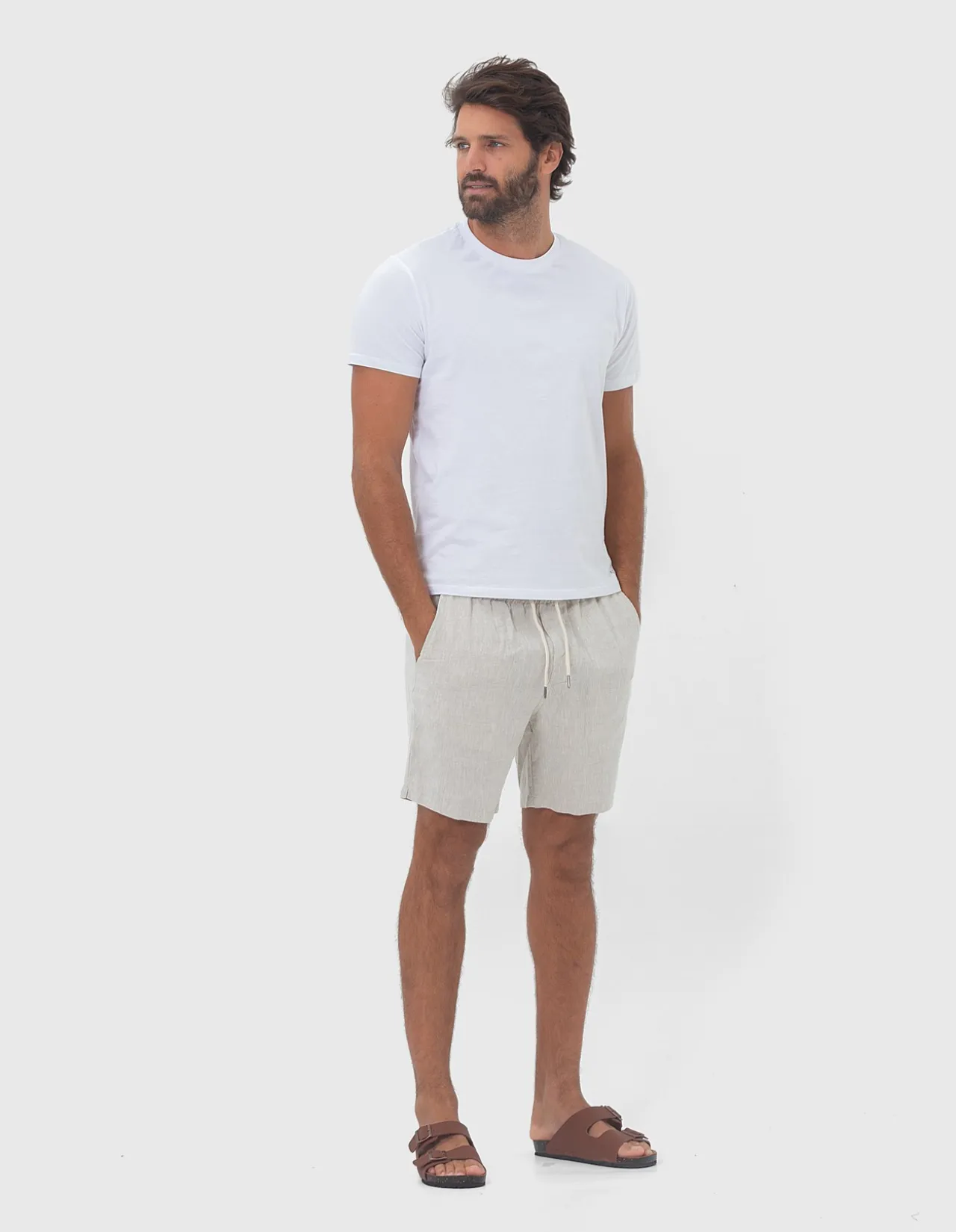LINEN SHORTS