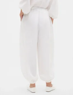 LINEN BALLOON TIE PANT