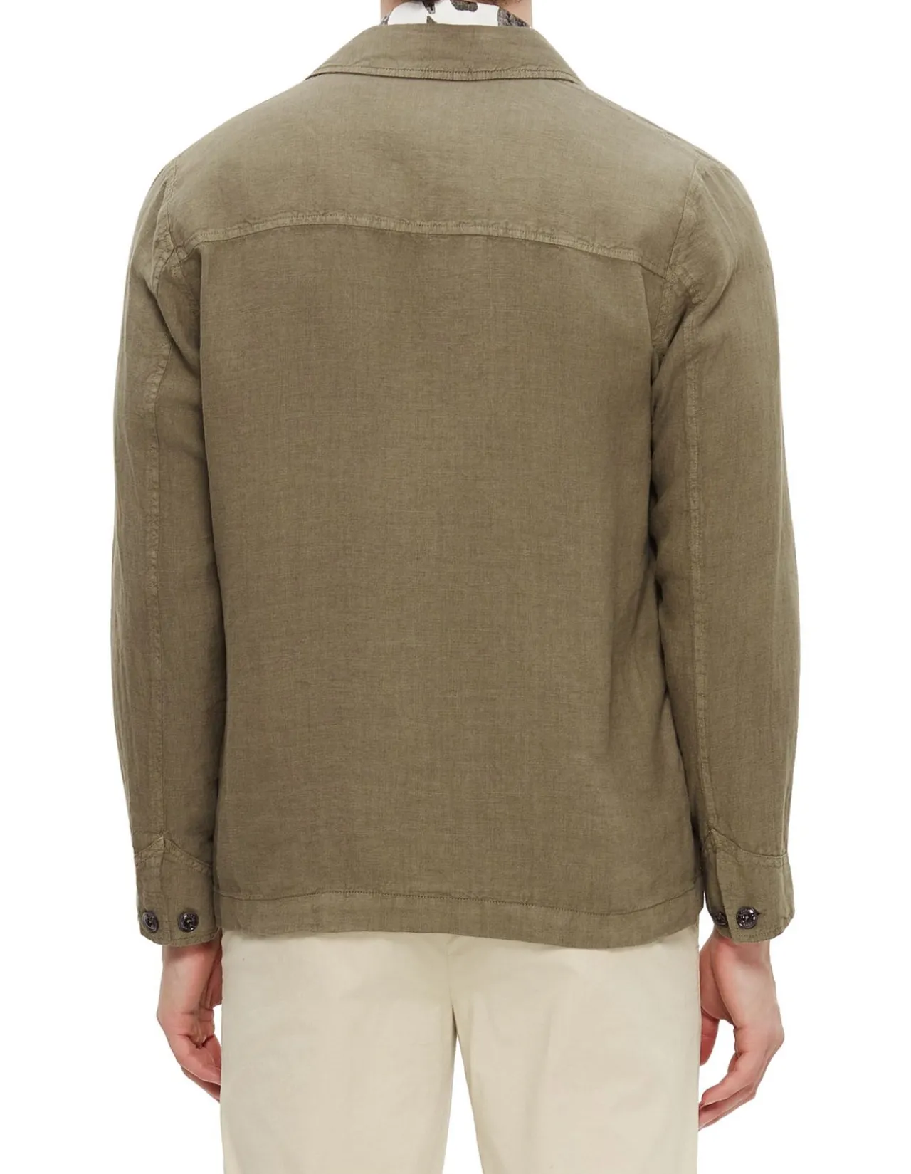 Linen Chore Jacket Army