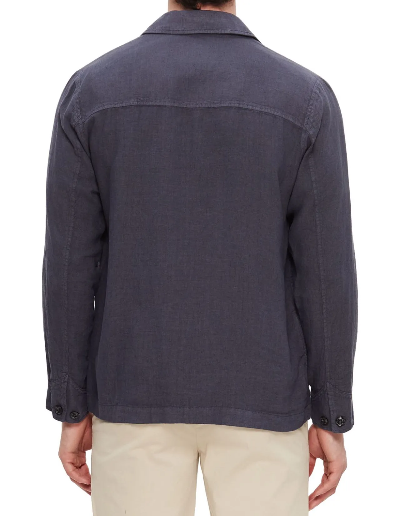 Linen Chore Jacket Navy