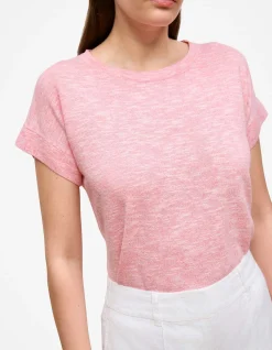 Linen Cotton Mouline Relaxed T-shirt