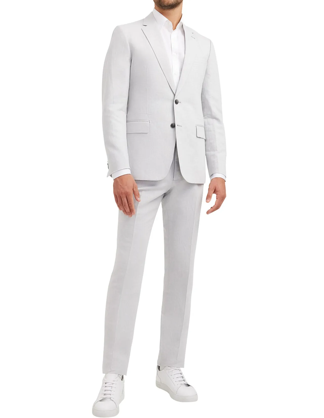 Linen Cotton Twill Suit Pant