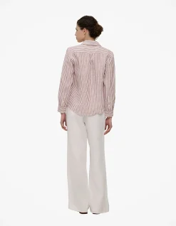 Linen End on End Stripe Shirt