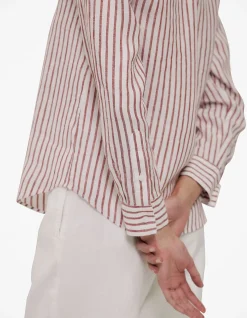 Linen End on End Stripe Shirt