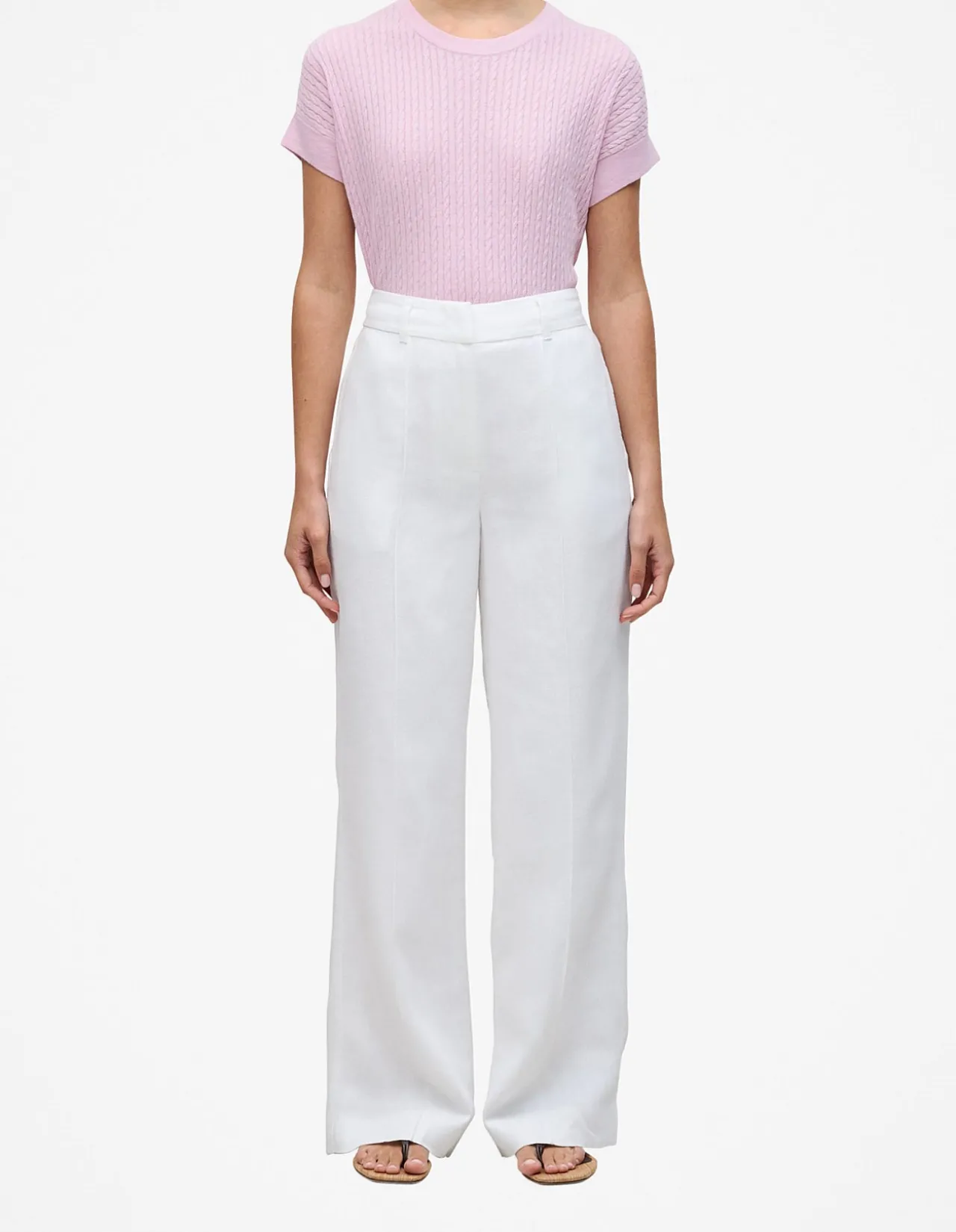 Linen Pintucked Pant