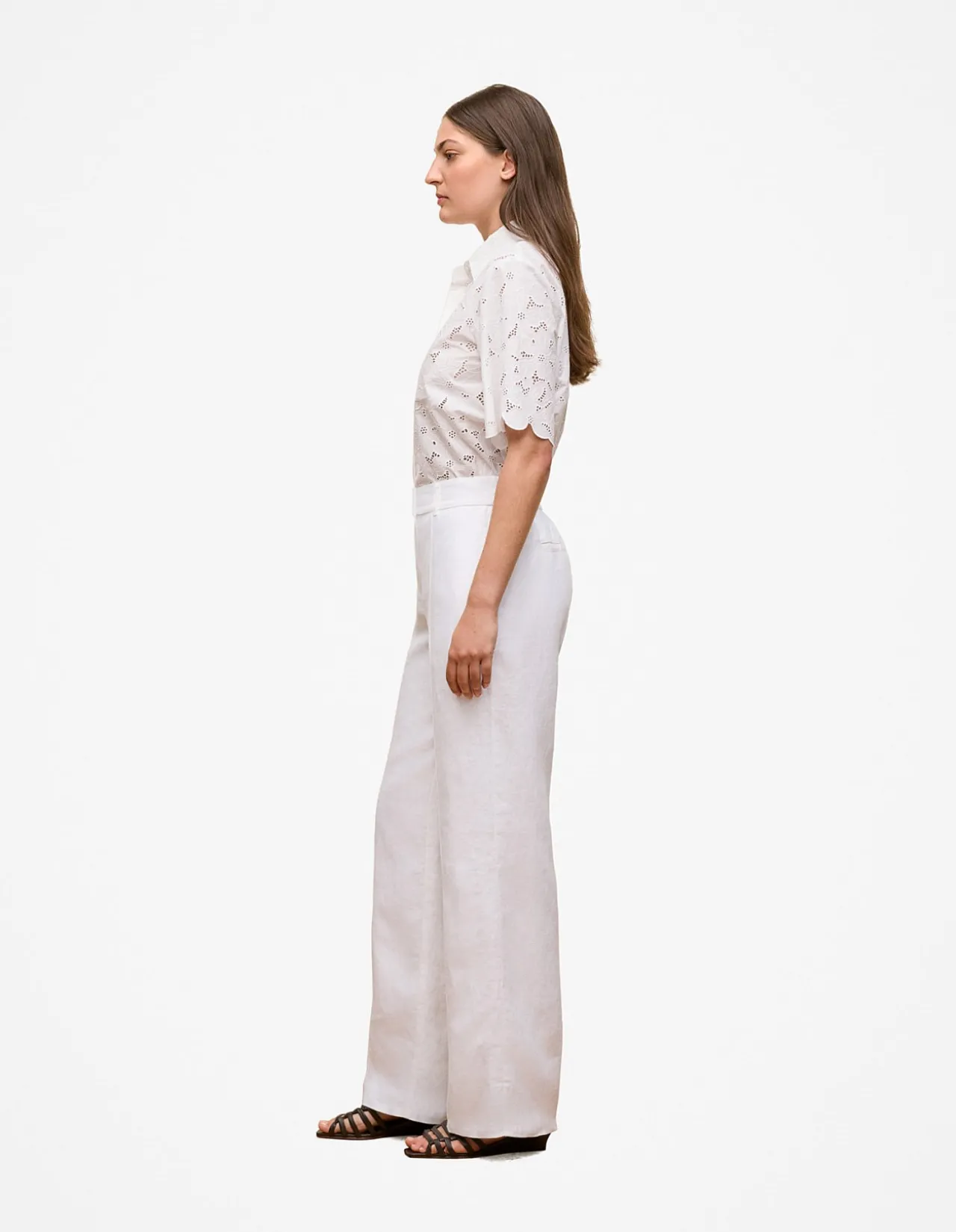 Linen Pintucked Pant
