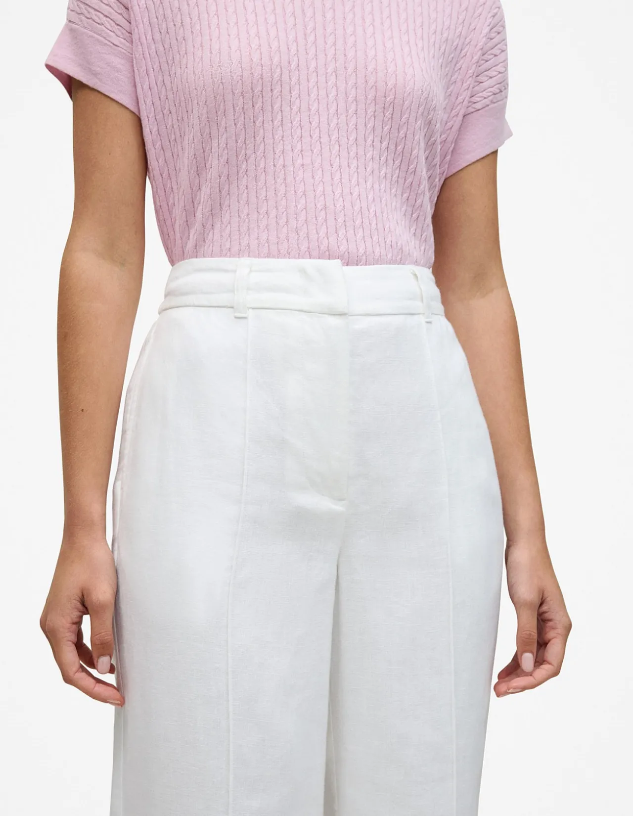 Linen Pintucked Pant