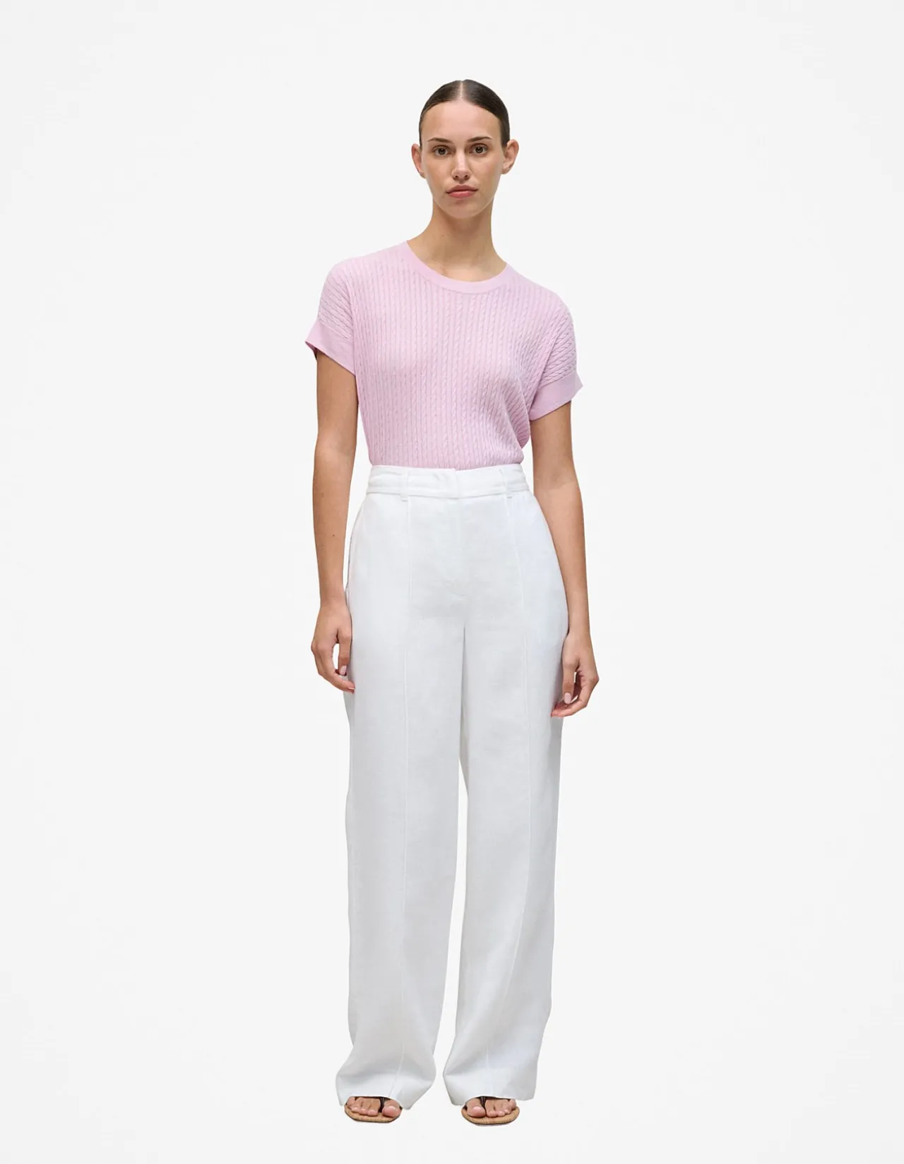 Linen Pintucked Pant