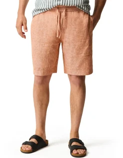 LINEN 9" RESORT SHORT - YAM