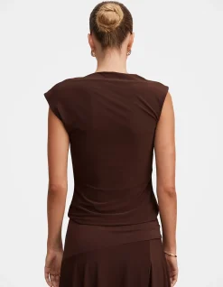 LOGAN ASYMMETRIC SHOULDER TOP