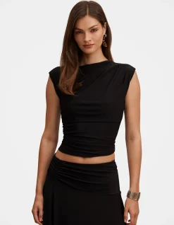 LOGAN ASYMMETRIC SHOULDER TOP