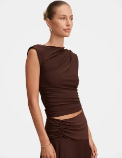 LOGAN ASYMMETRIC SHOULDER TOP