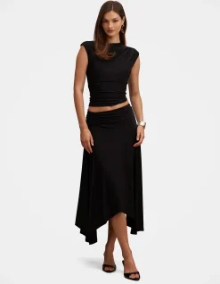 LOGAN ASYMMETRIC SHOULDER TOP