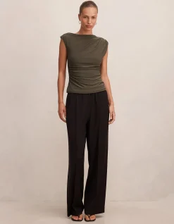 LOGAN ASYMMETRICAL SHOULDER TOP