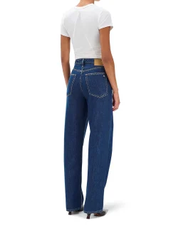 Logan Featherweight Mid Rise Wide Leg Jeans
