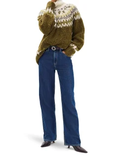 Logan Featherweight Mid Rise Wide Leg Jeans