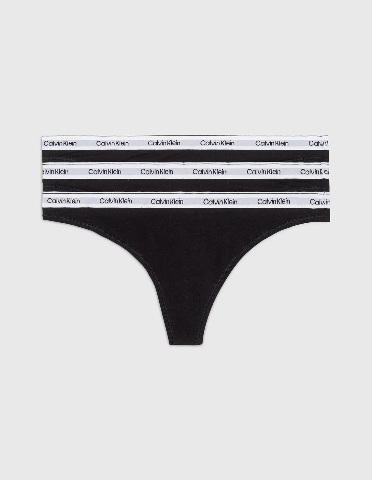 LOGO 3 PACK LOW RISE THONG