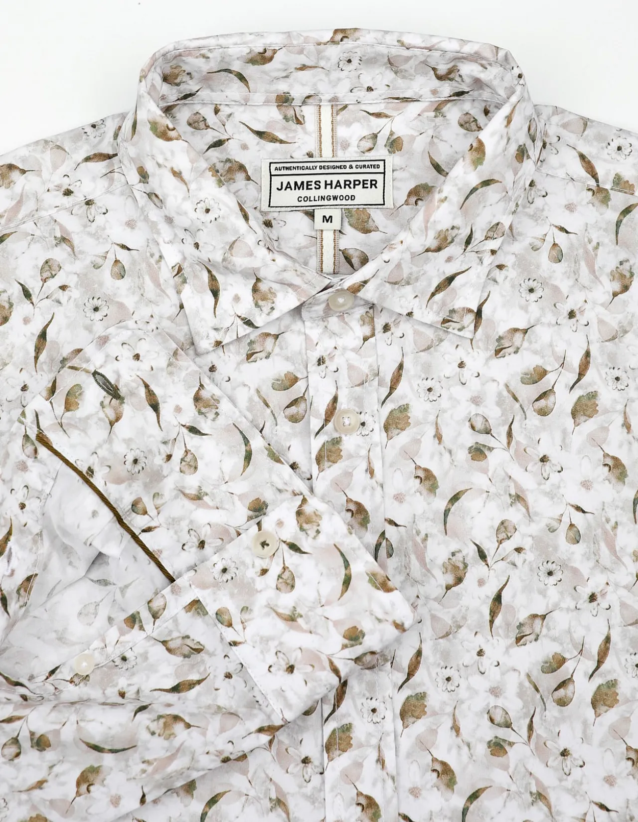 LONG SLEEVE ASPEN PEACHED COTTON SLIM FIT SHIRT