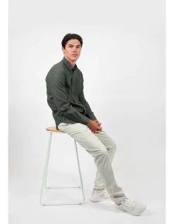Long Sleeve Diamond MARLE Cotton Poly Shirt