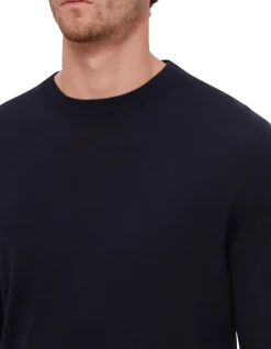 LONG SLEEVE LIGHT WEIGHT WOOL CREW NECK JUMPER